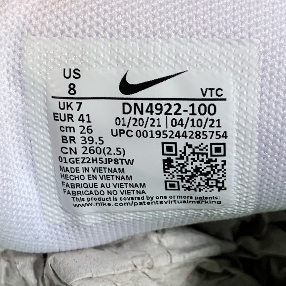 ⚡️[NEW] NIKE AIR MAX 270 ESSENTIAL WHITE VOLT WOLF GREY MEN’S SIZE 8 SNEAKERS⚡️ - Picture 10 of 11